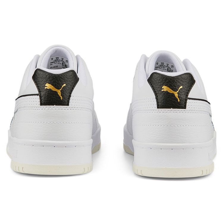 Puma RBD Game Low Weiß Schwarz Gold Unisex Sneaker 386373-01