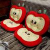 Cartoon Apple Seat Cushion Plush Toy Apple Throw Pillow Home Sofa Pillow Cushion Girl Soothing Doll