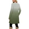 Damenmode Freizeitkleid mit Tasche, dekorativen Knöpfen, Rundhalsausschnitt und langen Ärmeln