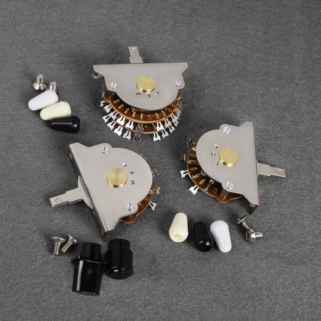FLEOR 1PC Electric Guitar Pickup Selector Switch 5 Way /3 Way / Super 5 Way Switch and Tips for Guitar Parts Accessories