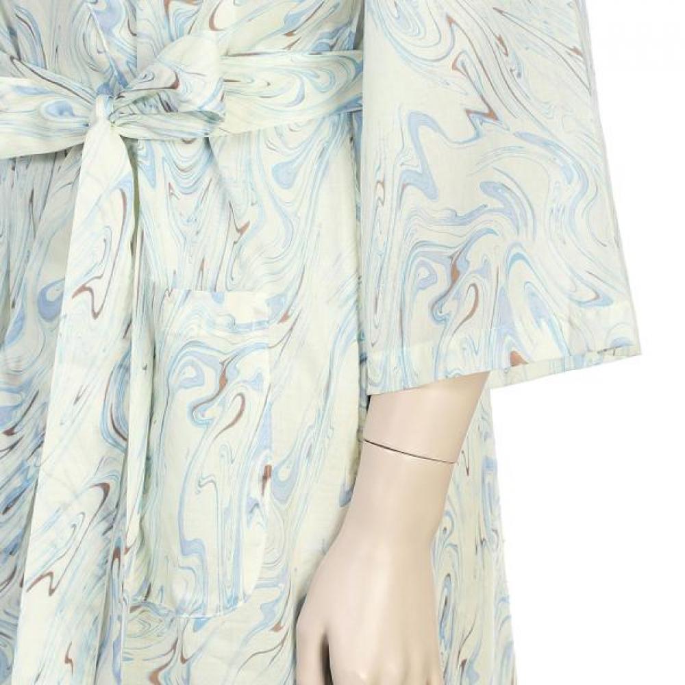 Barbara Marvel Asah Cotton Print Robe Gown  Agw4595r 