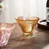 80ml Japanischer Orientalischer Sasaki Berg Fuji Kirschblütenbecher Handgemachter Goldfolien Sake-Becher Glas Kaltweinglas Kleine Teetasse Geschenke