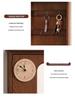 Creative Entrance Wall Hooks: No-Punch Key Holder & Wooden Shelf Combo