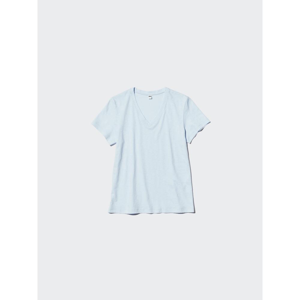 Uniqlo Japan Slub CoTTon V Neck T
