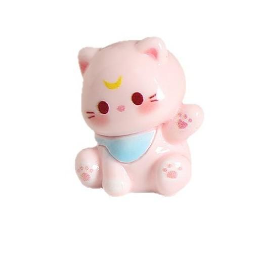 10 Stück Mehrfarbige Katzen-Tier-Miniaturen Harz-Ornamente Feengarten-Dekoration Mikro-Landschaft