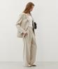 CITYBREEZE Strap Tuck Wide Slacks_Light Beige