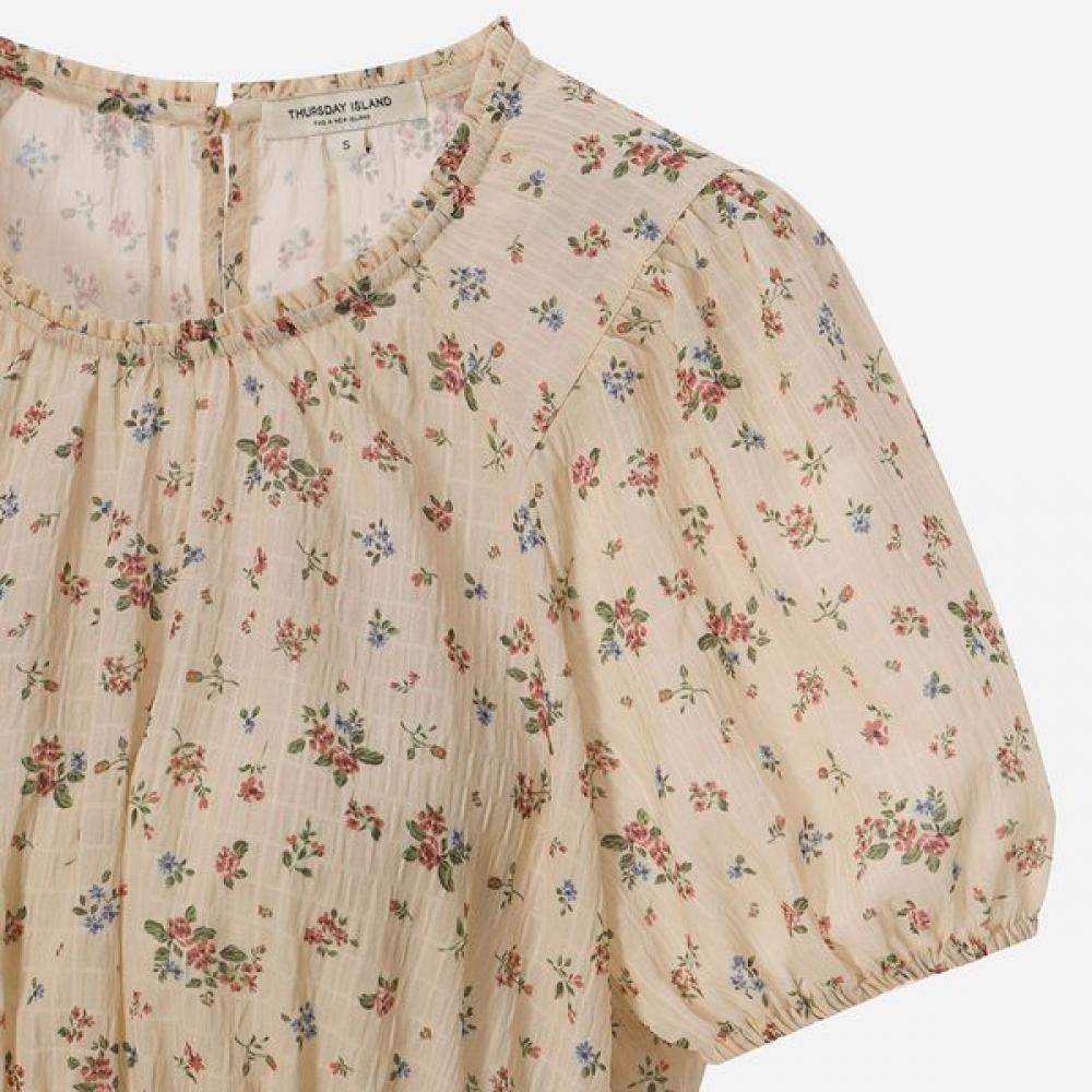 Thursday Island Women Flower Pattern Blouse T264mbl273w