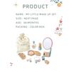Simulation Wooden Educational Kids Children Cleaning Games Makeup Set Pretend Play Hairdressing Tools Toys for Children Girls
