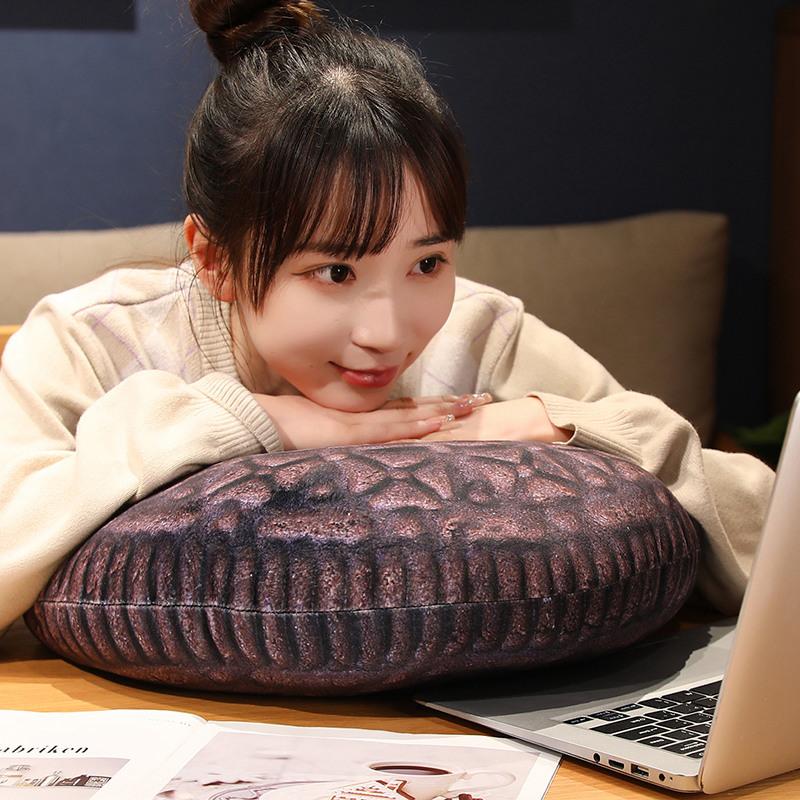 45Cm Biscuit Dessert Plush Pillow Stuffed Cream Chocolate Food Seat Cushion Home Sofa Chair Decoration Gift