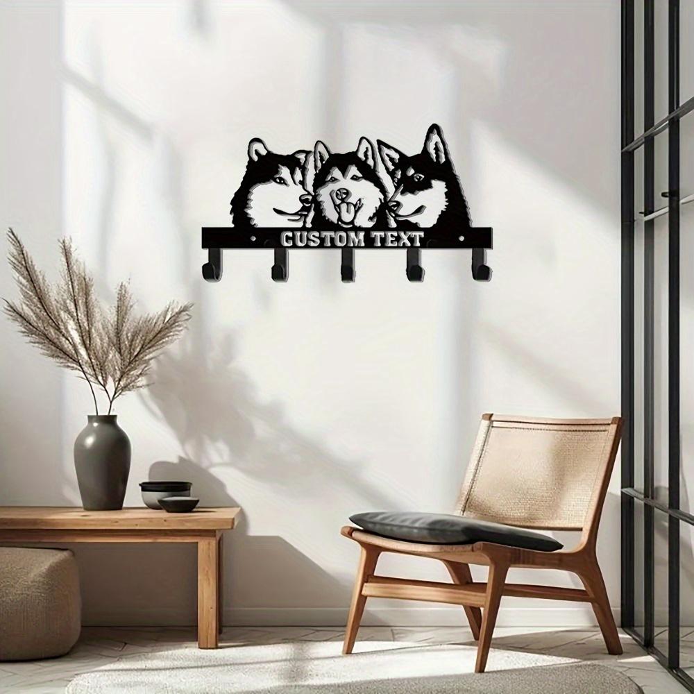 Exclusive Handmade Custom Wall Hooks for Husky Lovers, Indoor Key Holder, Housewarming Gift
