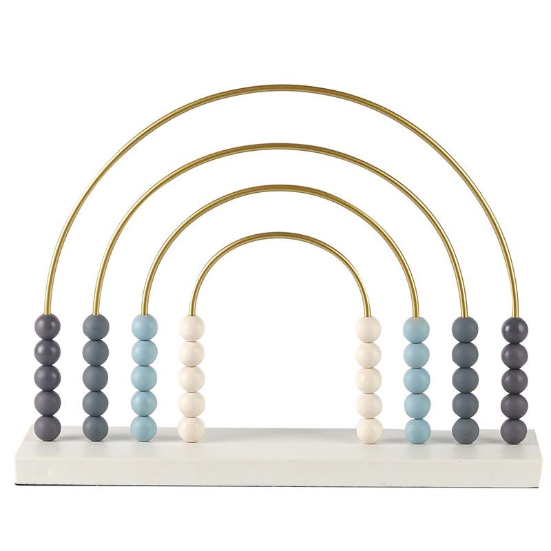 Modern Simple Creative Arched Ball Beads Ornaments Living Room Children's Model Room Office TV Cabinet Decorations