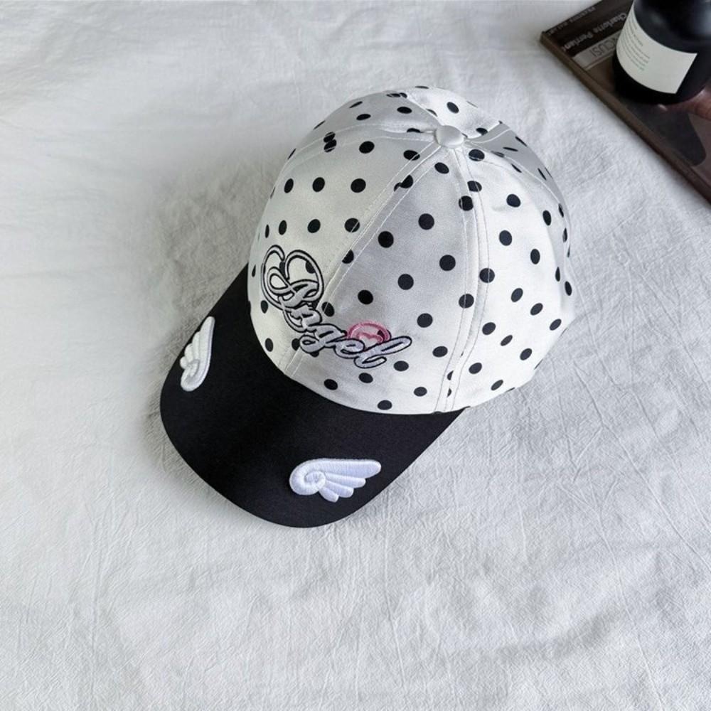 Embroidered Wings Baseball Hat Cotton Sun Hat Cute Peaked Cap