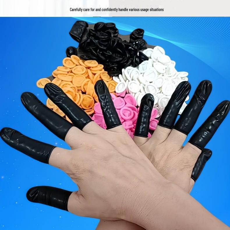 Latex Finger Cots: Disposable, Dust-Free, Thickened, Wear-Resistant, Anti-Puncture