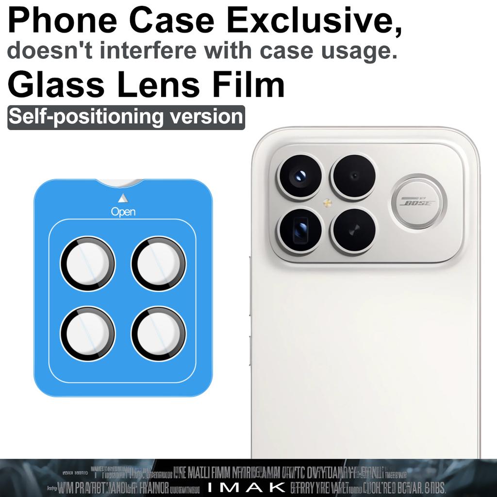 Für Redmi K90 Pro Max 5G Glas IMAK High Definition Glaslinsenfolie Selbstpositionierende Version