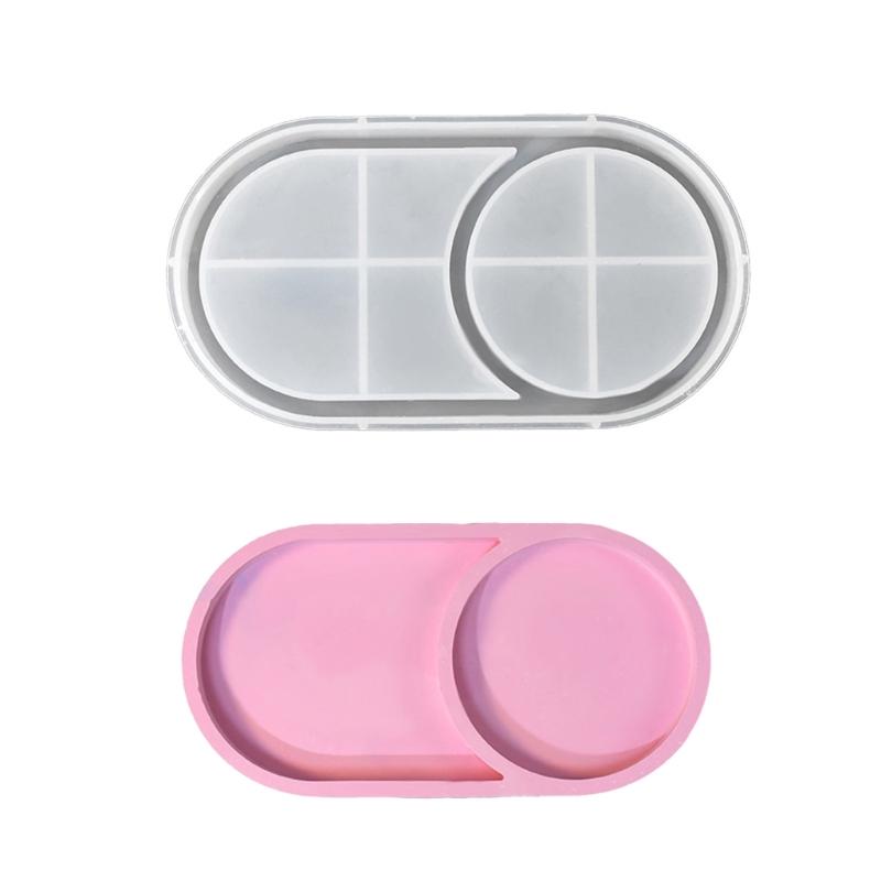 

Oval Plate Resin Mould Silicone Epoxy Casting Molds for Ashtray Coaster Artistic Craft Supply for Home Decors 1