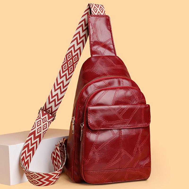 New Women's Breast Bag Retro Messenger Bag Large Capacity Women's Backpack Outdoor Leisure Shoulder Chest Bag