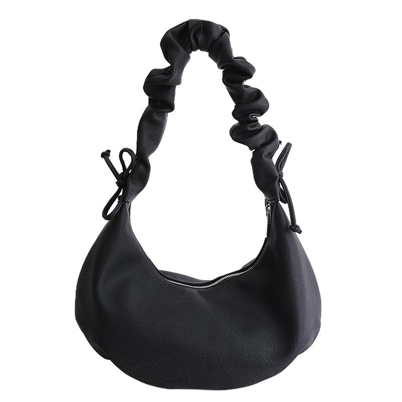 Simple pleated tote dumpling bag women's 2026 spring new exquisite niche one-shoulder messenger bag