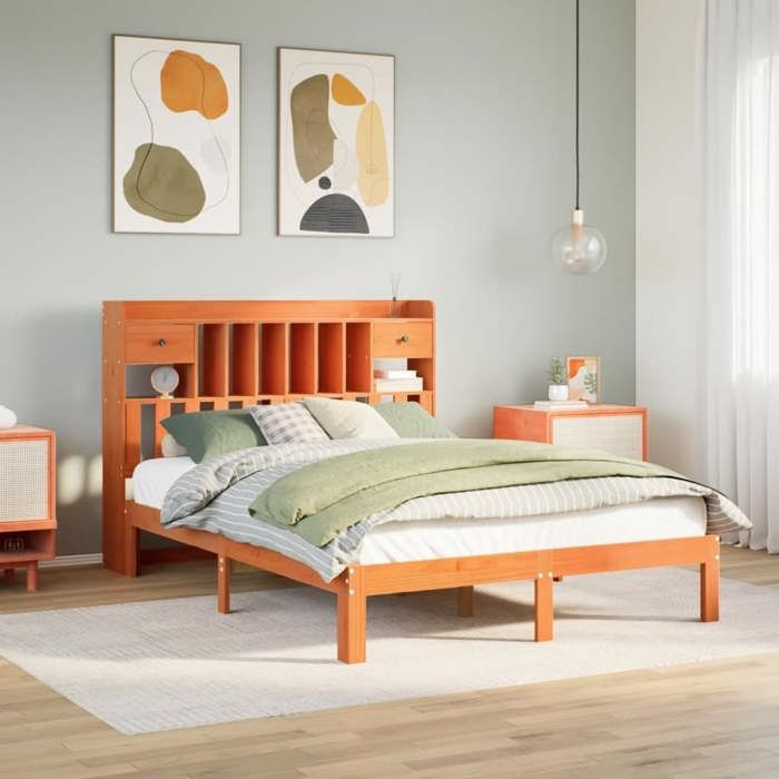 VidaXL Bunk Bed Without Mattress Wax Brown 140x200 Cm Solid Pine 3322619