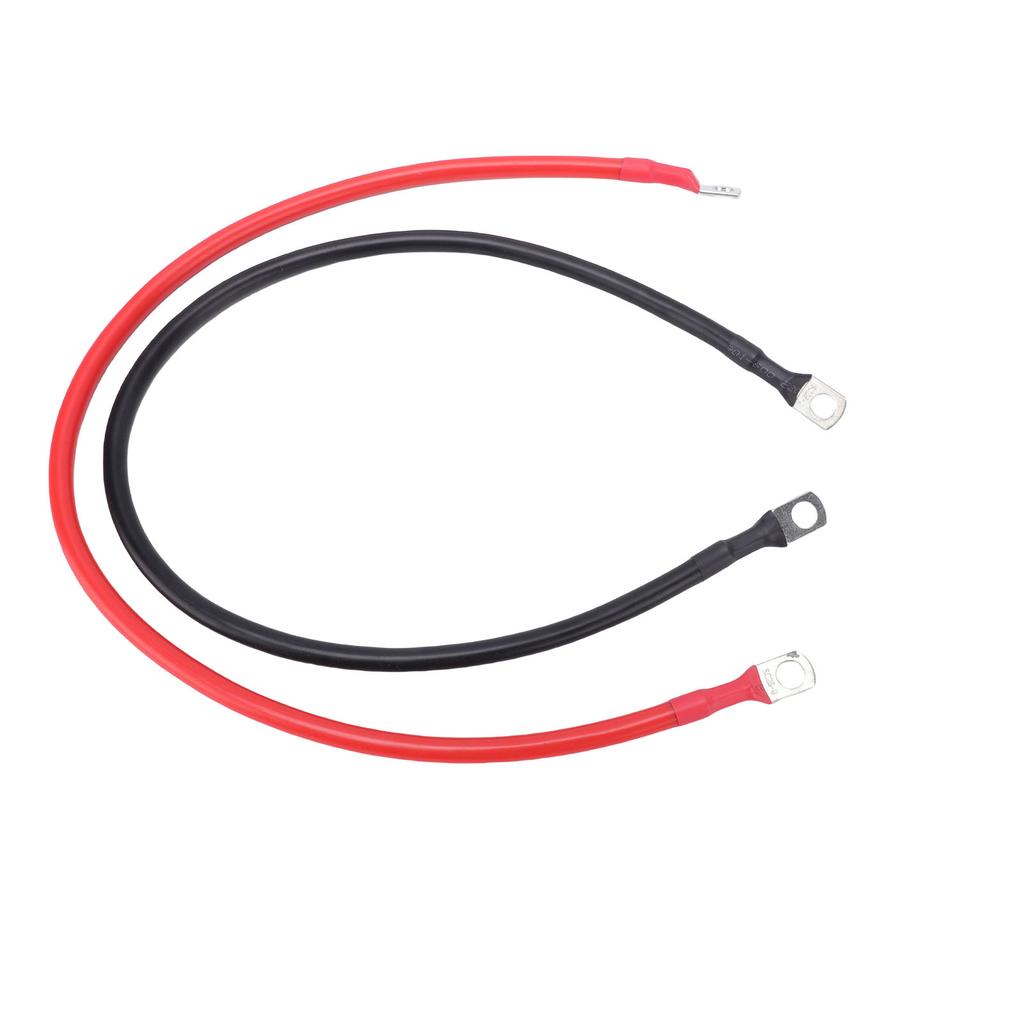  2PCS 6AWG Battery Cables, 24inch Battery   s with 0.31in Tinned Copper Lugs Both Ends,   Car Accessories Inverter Cables Fit Vehicles Marines