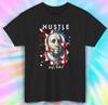 Hustle All Day Shirt | Dollar Sign Graphic Tee | Patriotic USA Hustler Gift