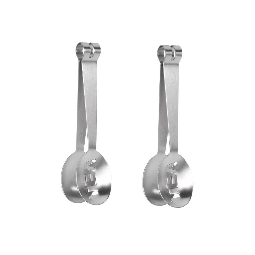 2 PCS Lightweight Tea Bag Squeezer Silver Tea Bag Clip Durable Tea Bag Tongs Loose Tea