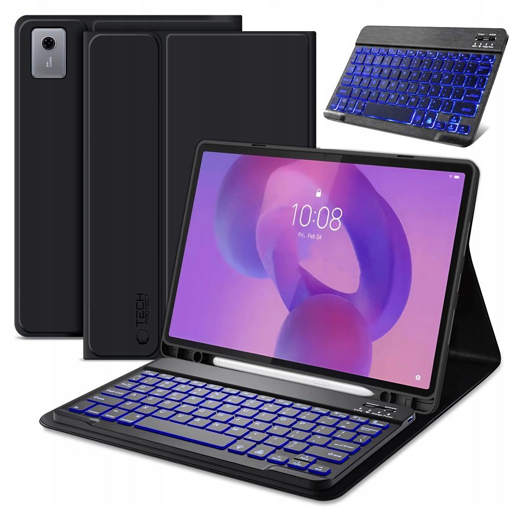 Case With Keyboard, Tech-Protect For Lenovo Idea Tab Plus 12.1, With Flaps 1 Pc