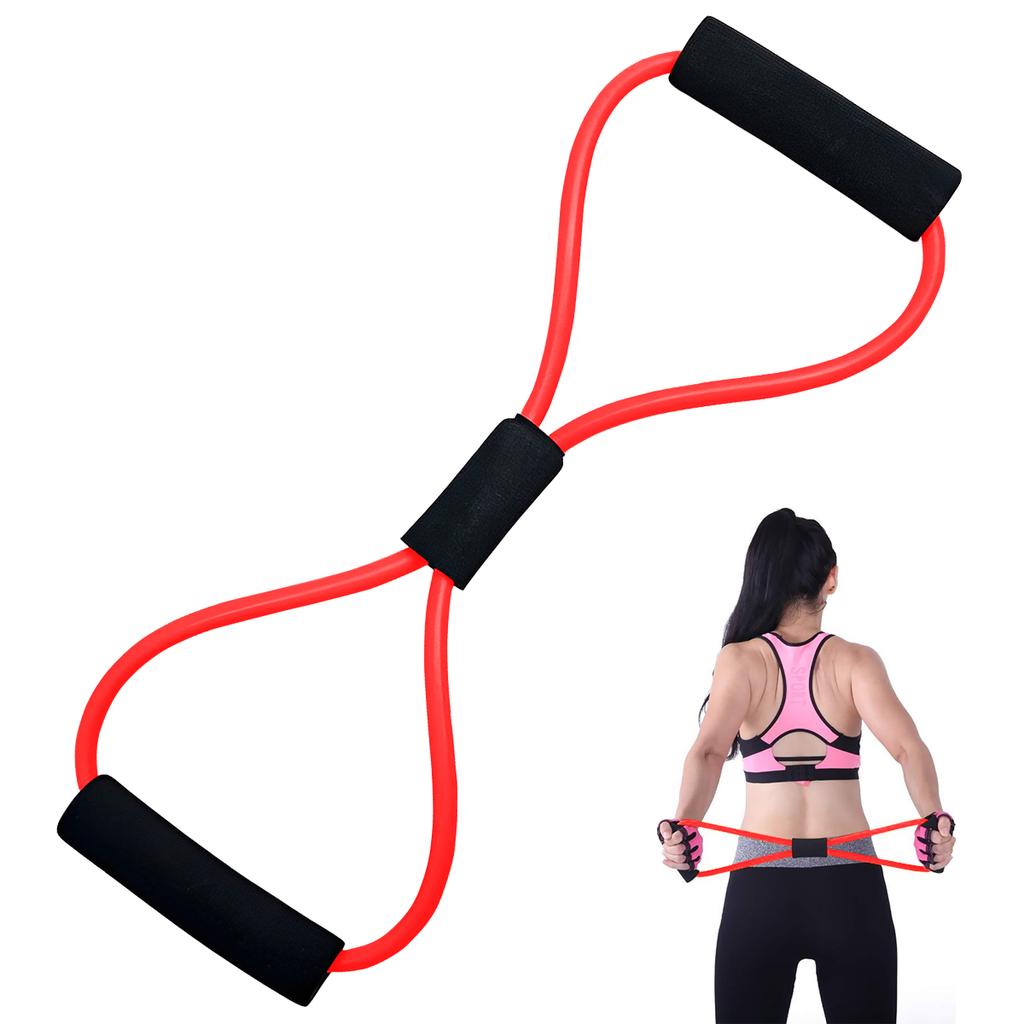 Yoga Resistance Bands Elastic Sports Exercise Puller 8-shaped Chest Expander Pilates Gym Fitness Equipment Strength Training