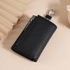 Genuine Leather Key Wallet With Zipper Coin Purse For Women Home Storage