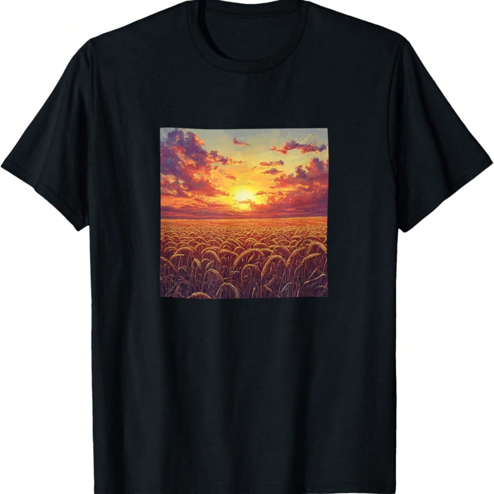 Sunset Mountain Nature Hiking Camping Outdoors Mountains T-Shirt S