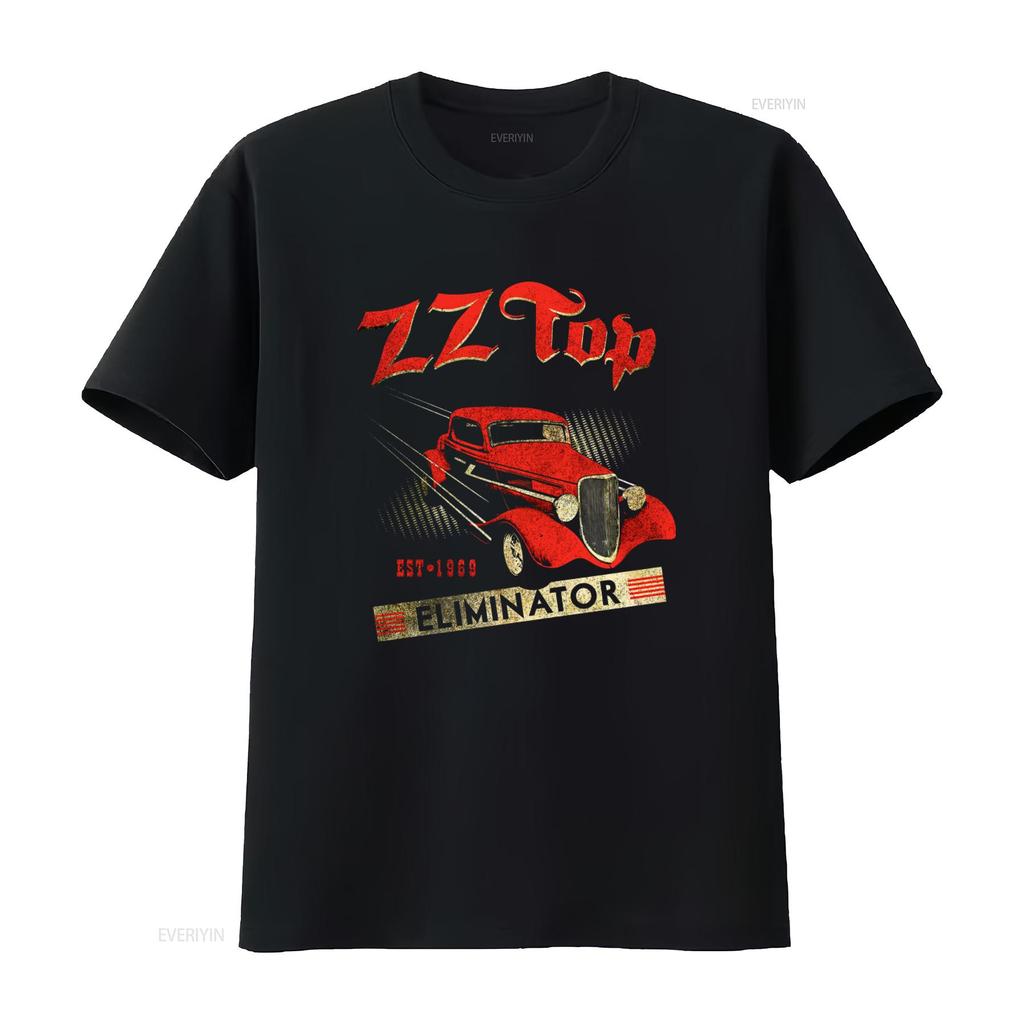 ZZ Top Eliminator Car Album Cover Art Mens T Shirt 1969 Rock Band Tour Merch Vintage Style vintage Washed Soft
