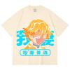 230 Gsm 100% Cotton Demon Slayer V100 Zenitsu Print Unisex Heavy Cotton T Shirt