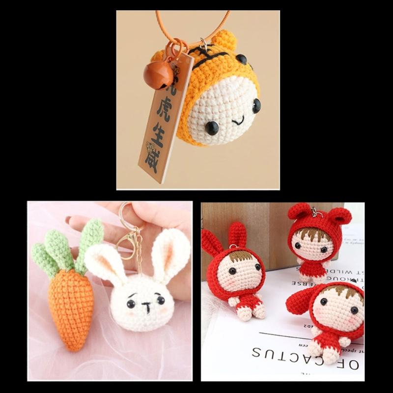 DIY Wool Crochet Kit Woolen Dolls for Housewarmings, Birthdays, and Baby Showers