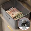 Practical Lockable Foldable Storage Box Vertical Space Optimization Oxford Fabric Organizers for Office Home Use