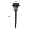 Solar Mosquito Killer With 2 Light Mode Outdoor Waterproof Led Light Bug Zapper Mosquito Repellent Lamp For Garden Lawn Camping