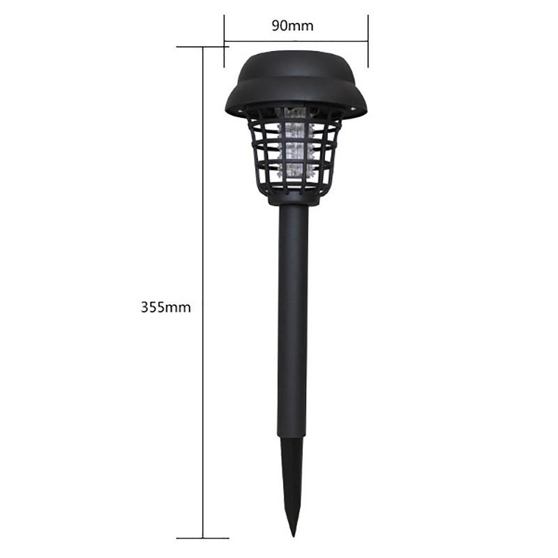 Solar Mosquito Killer With 2 Light Mode Outdoor Waterproof Led Light Bug Zapper Mosquito Repellent Lamp For Garden Lawn Camping