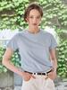 NOUVE Logo Cotton T-Shirt - Blue