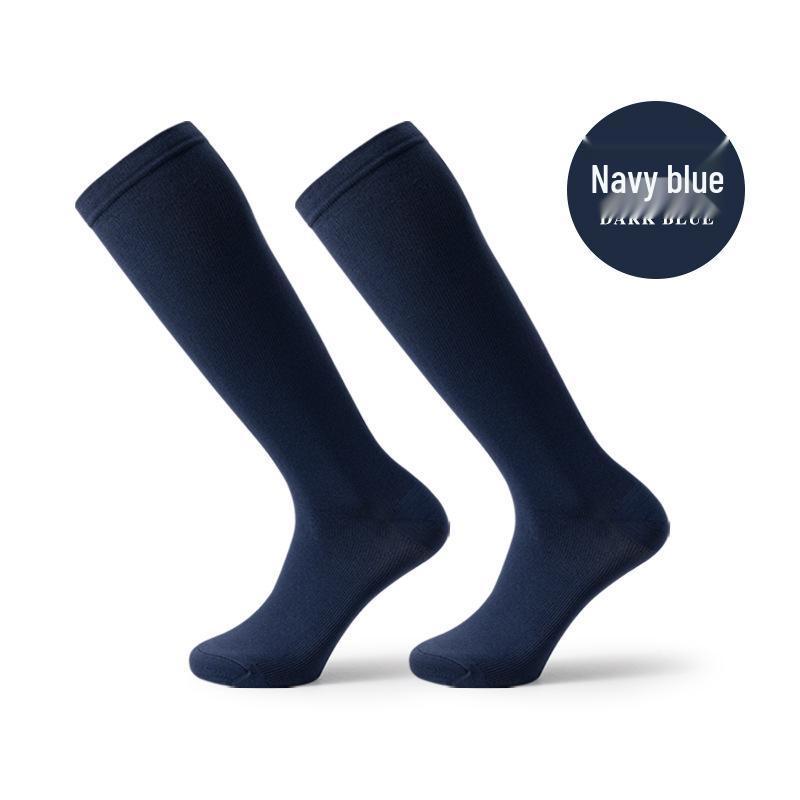 Unisex Elastic Compression Knee-High Socks for Outdoor Cycling, Running, and Fitness