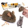Smart Sensing Chirping Mouse Cat Toy: Light-Activated, Plush Simulation for Self-Play & Boredom Relief