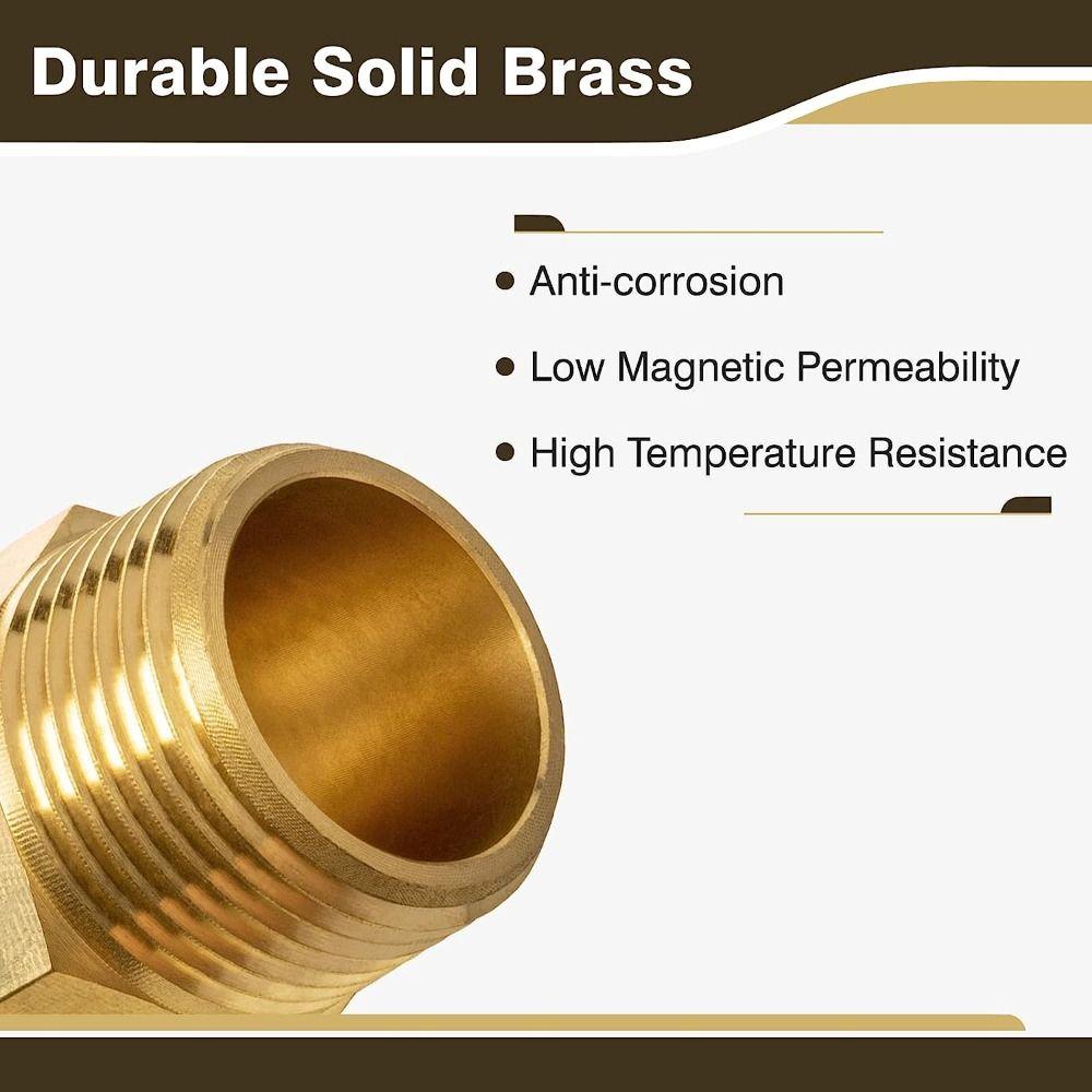 1/4" Female Brass Fittings 1/8" Male Natural Gas Anti-corrosion Adapter Interface
