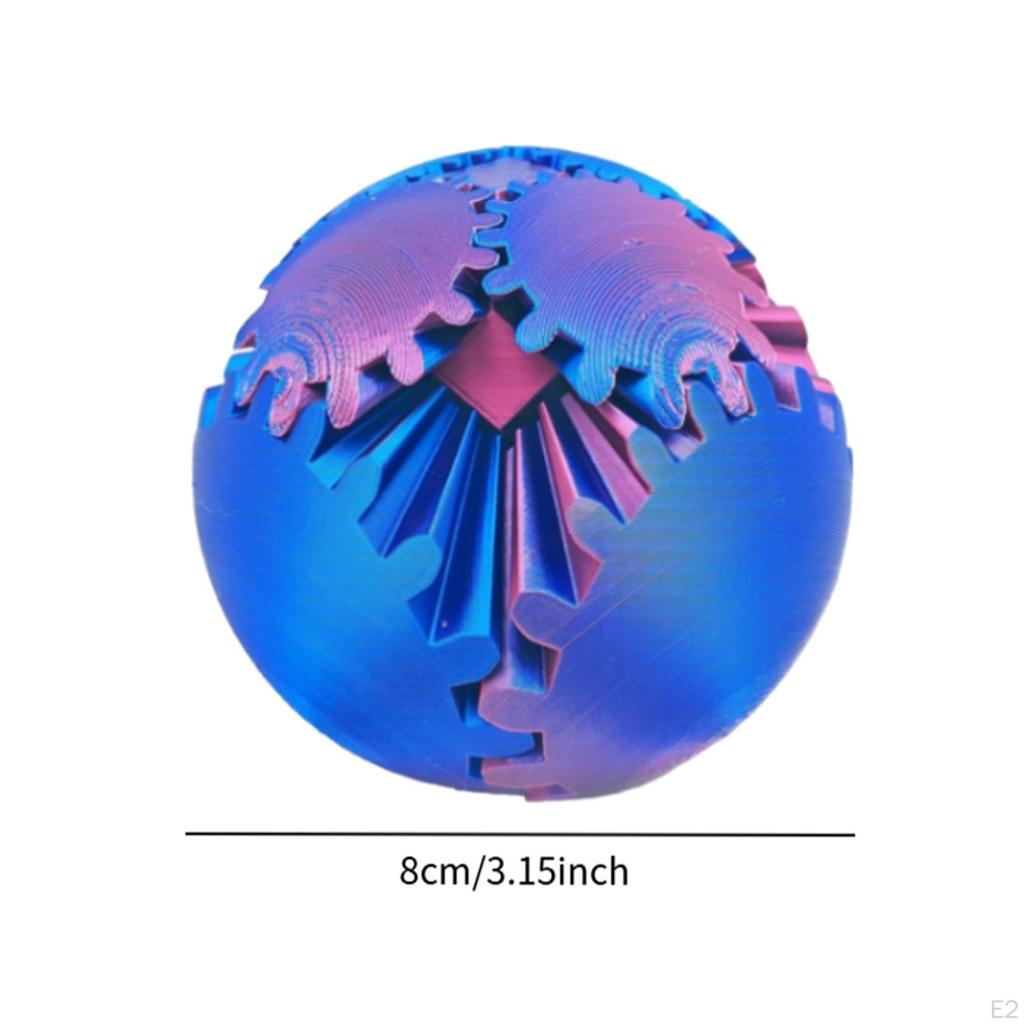 Gear Ball Fidget Funny Whirling for Adults Boys and Girls Kids blue red