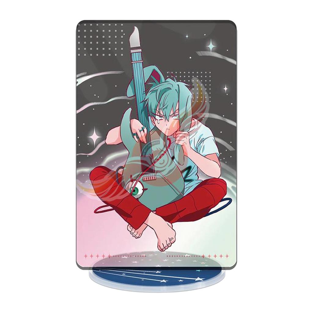 Acrylic Stand Figure Anime Character Display 20CM Height Double-Sided Print Clear Base Decorative Model Stand for Desk Shelf Display