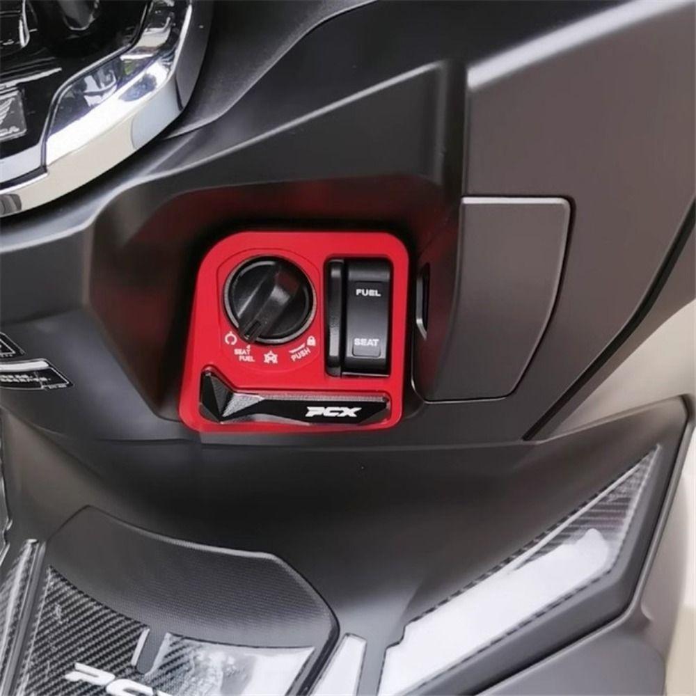 Aluminum Zinc Zinc Alloy Ignition Switch Cover Electric Door Lock Button Cover  for Honda PCX125 PCX160