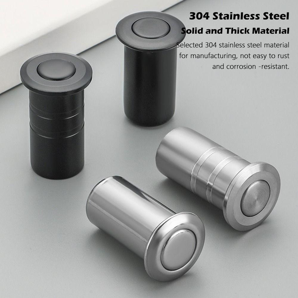1Pcs Stainless Steel Door Bolt Cover Door Latch Protection Cover with Accessories Latch Cover Sandproof Dustproof Hardware
