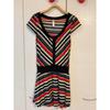Used On Sale! Multi-border Short Sleeve Dress