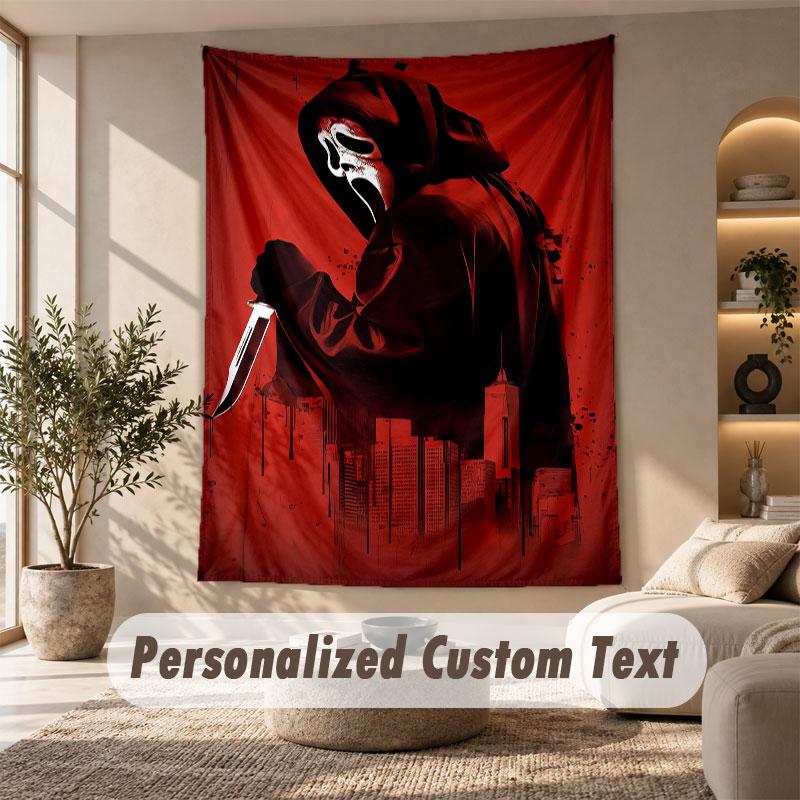 Wall Hanging Tapestry Art Cloth Bedroom Room Background DecorScream Ghostface