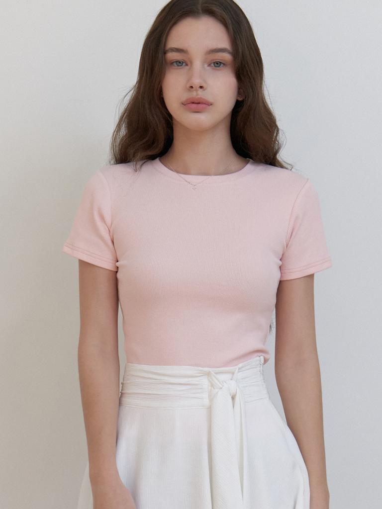 Liel Blueberry Half T-Shirt (Pink)