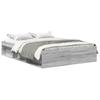 Bed Frame Gray Sonoma 150x200 cm