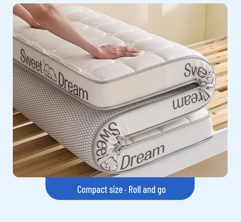 2026 New Milk Silk Latex Memory Foam Mattress for Dormitory Bunk Bed, Non-slip Single Size for Rental Rooms