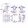6pcs/seorean K-POP Girl Group Lumi The Witch Hunt Holographic Glitter Tattoo Stickers Cosplay Accessories Halloween Party Gifts