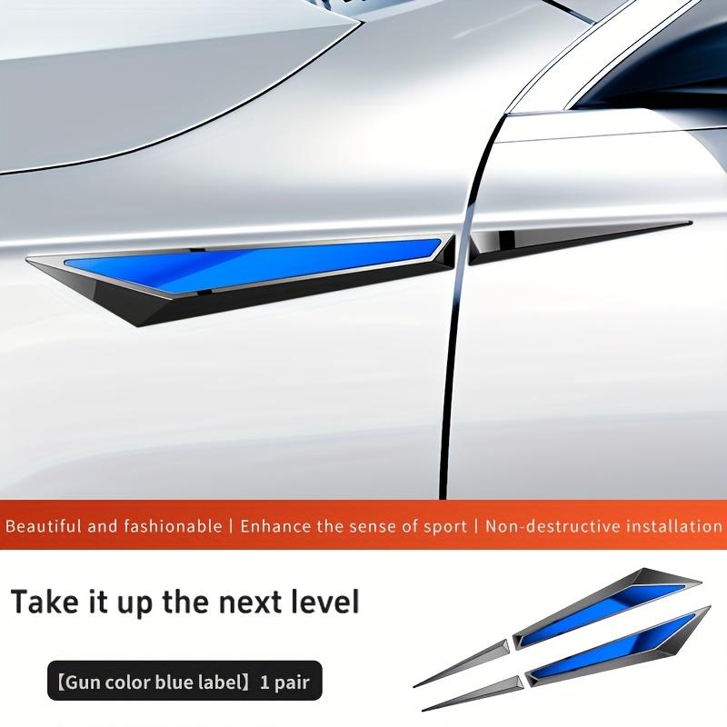 Car Emblems 2pcs Stainless Steel Car Side Conversion Stickers Car Mudguards with Adhesive Backing Universal Car Decals Creative And Cool Car Decals